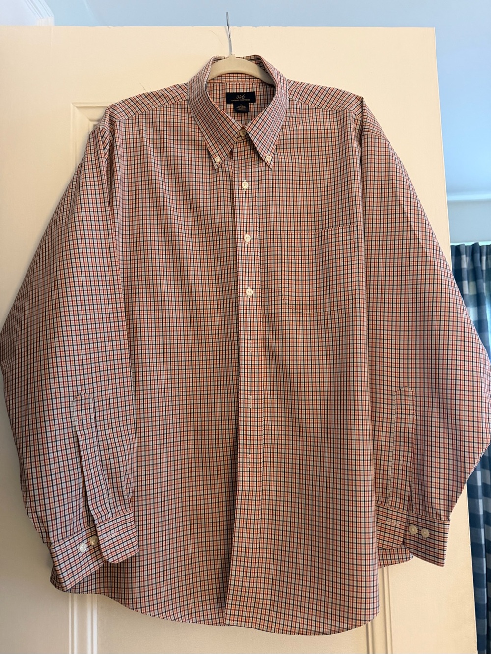 Brooks Brothers Men's Long-Sleeve Button-Down Shirt - Multi Color Check